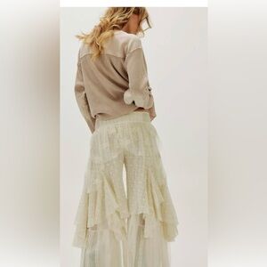 Free People
Free People Florence Lace
Layered Wide Leg Pants Ivory
Cream Boho XS